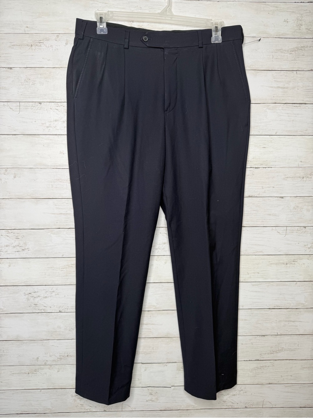 Brooks Brothers NetJets Men’s Navy Wool Blend Dress Pants W36 30” Inseam